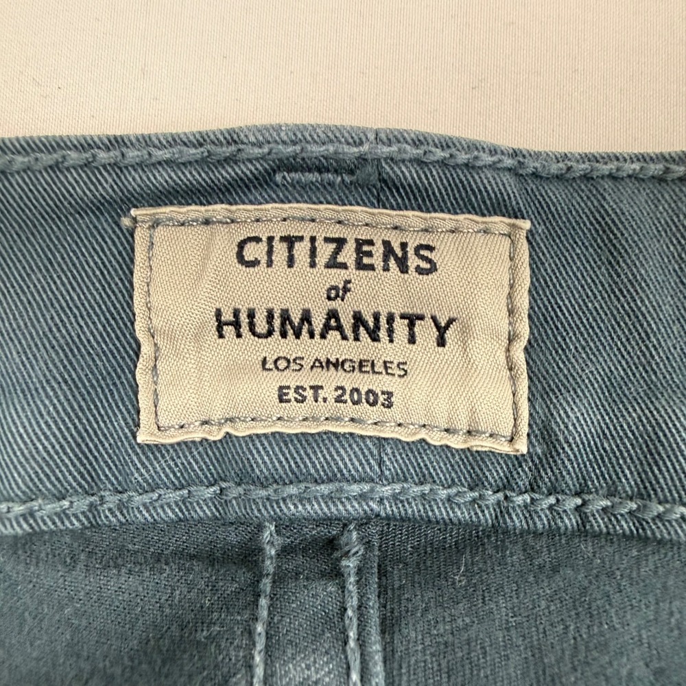 Citizens of Humanity Gage Classic Straight Pants Mens 38 Teal Blue 6107-1061 - Picture 3 of 12